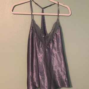 Flora Nikrooz Gray Lace Trim Cami